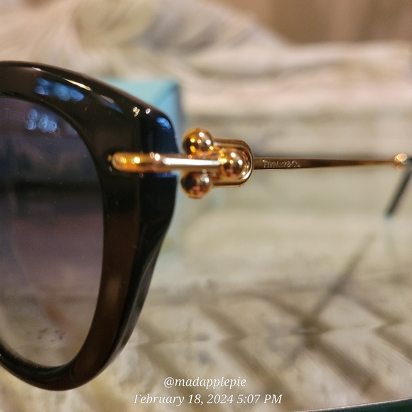 Tiffany & Co TF4187 Oversized Sunglasses Hardware Metal Luxury Designer #25 - Picture 7 of 15